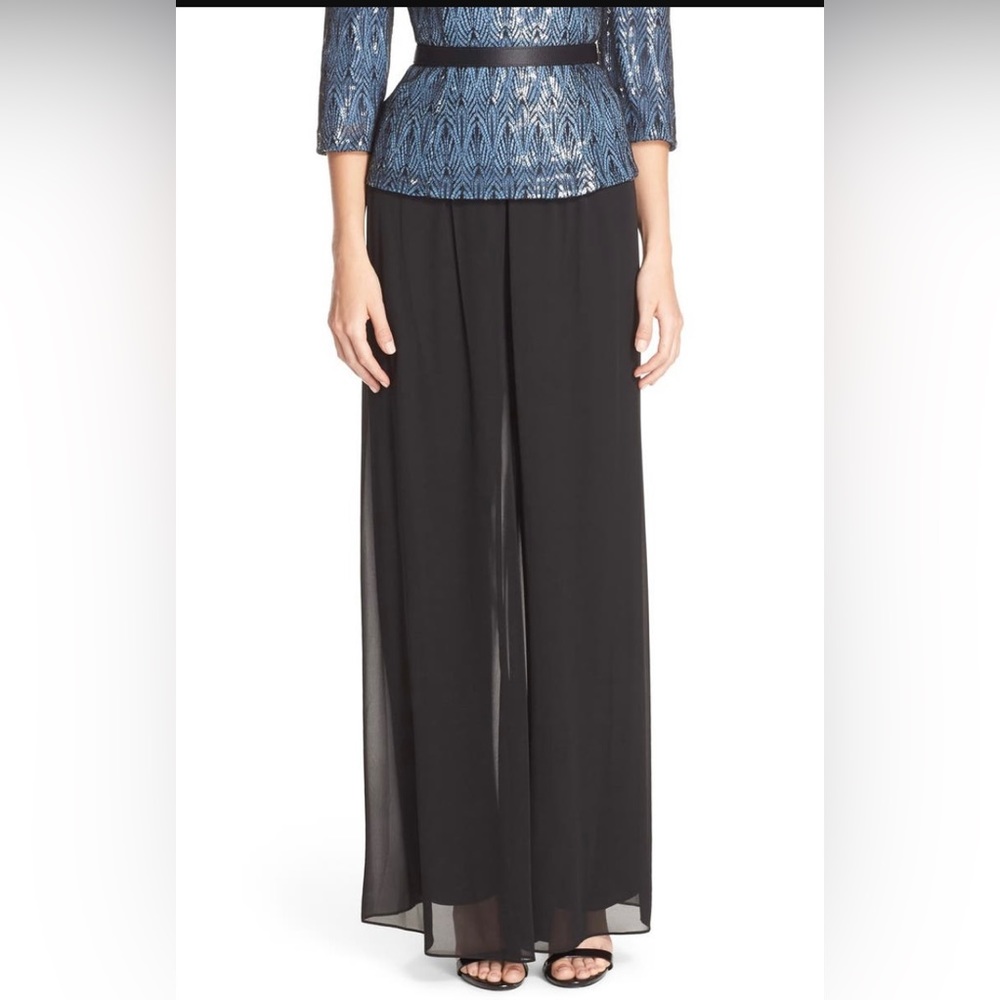 Chiffon Palazzo Dressy Pants Trousers